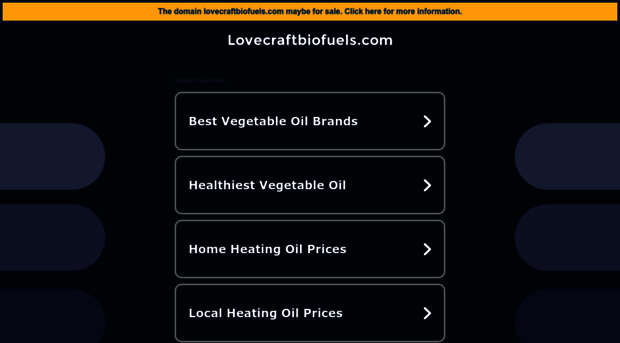 lovecraftbiofuels.com