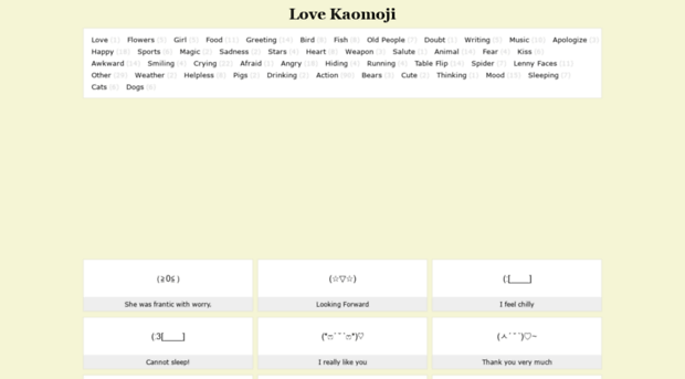 lovekaomoji.com