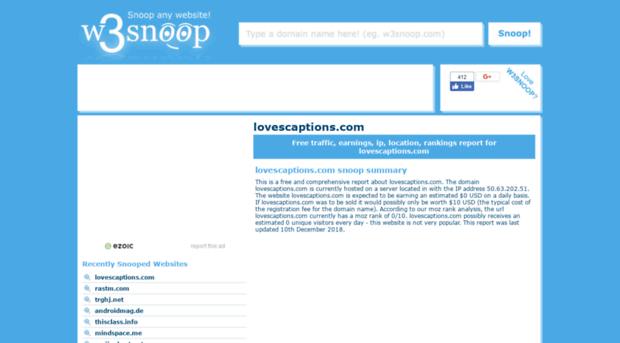 lovescaptions.com.w3snoop.com