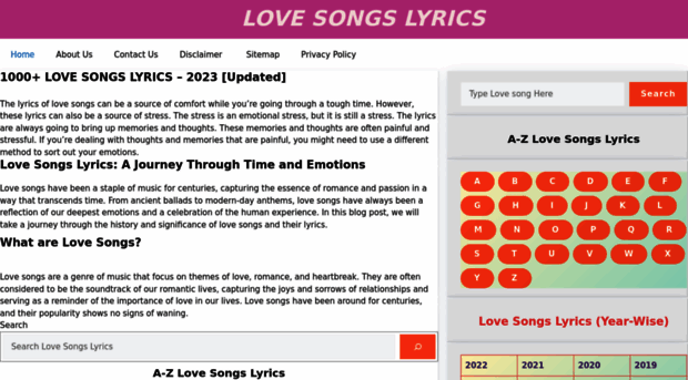 lovesongslyrics.com