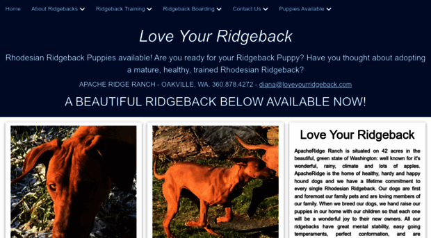 loveyourridgeback.com