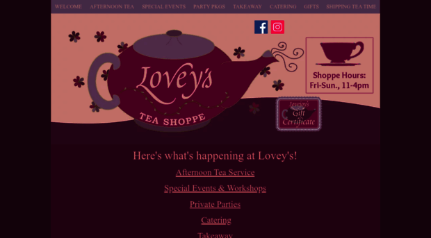 loveysteashoppe.com