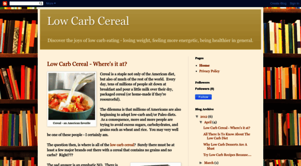 lowcarbcereal.blogspot.com