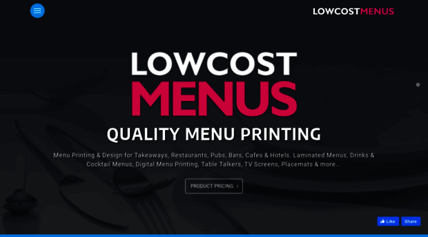 lowcostmenus.co.uk