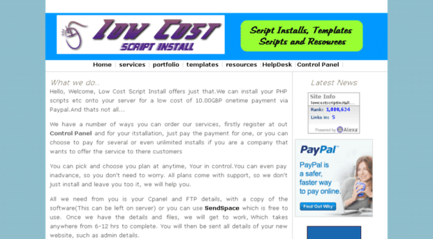 lowcostscriptinstall.co.uk