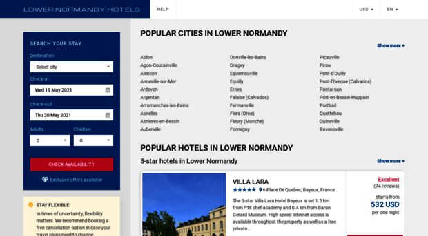 lower-normandy-hotels.com