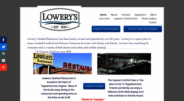 lowerysseafoodrestaurant.com