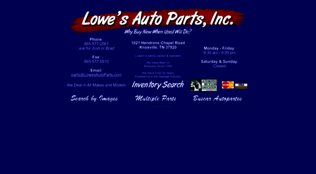 lowesautoparts.com