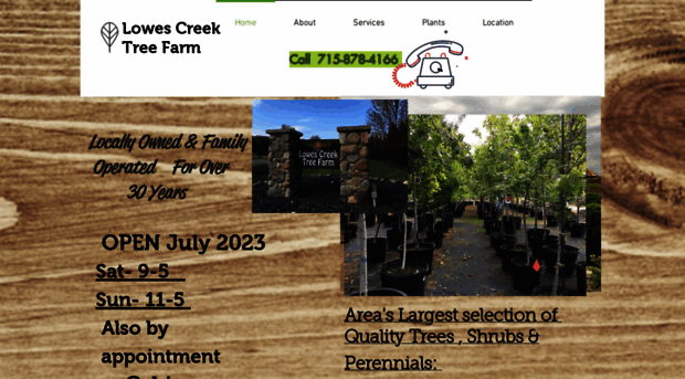 lowescreek-treefarm.com