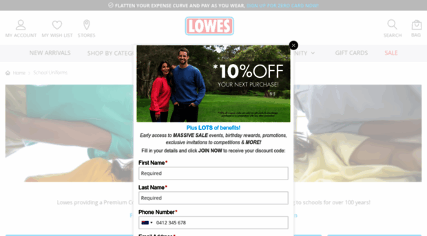 lowesschoolwear.com.au