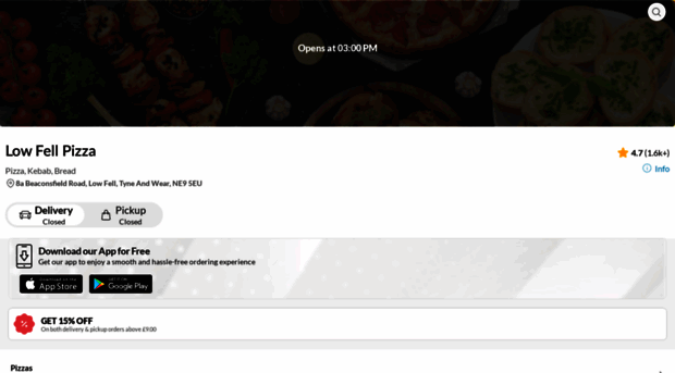 lowfellpizzaonline.co.uk