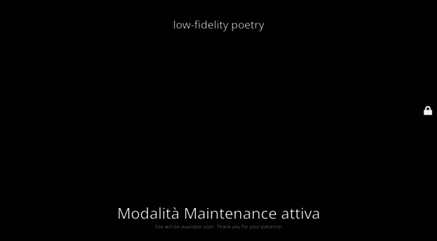 lowfidelitypoetry.it