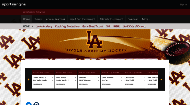 loyolahockey.com