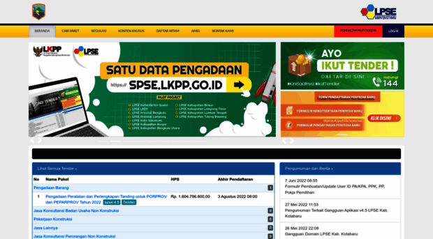 lpse.kotabarukab.go.id
