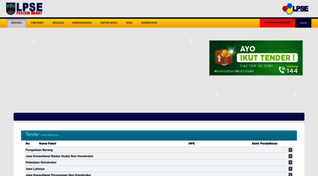 lpse.pesisirbaratkab.go.id