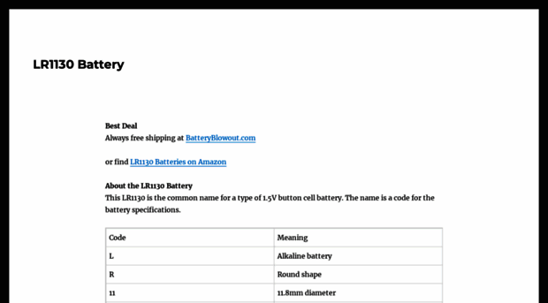 lr1130battery.com