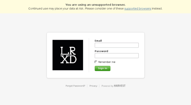 lrxd.harvestapp.com