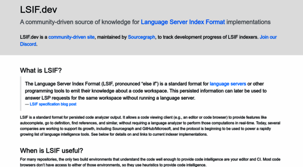 lsif.dev