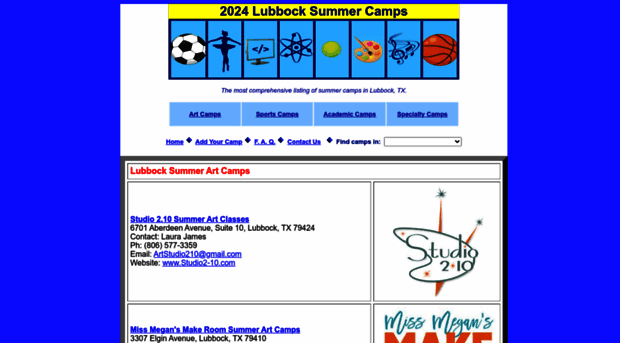 lubbocksummercamps.com