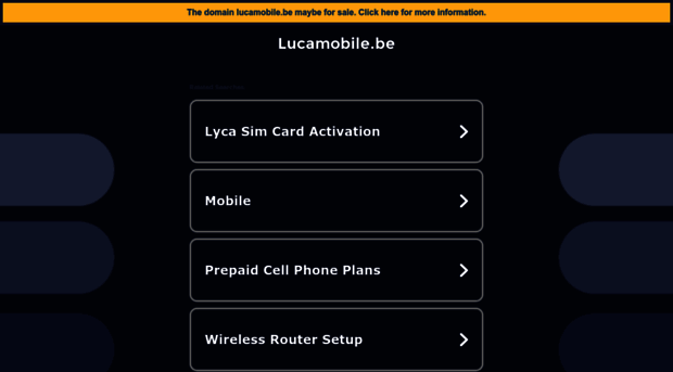 lucamobile.be