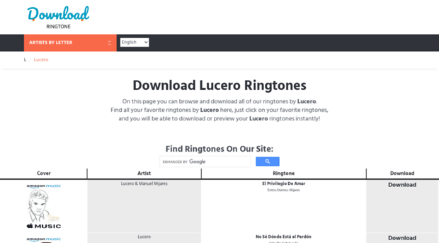 lucero.download-ringtone.com