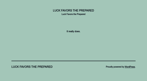 luckfavorstheprepared.net