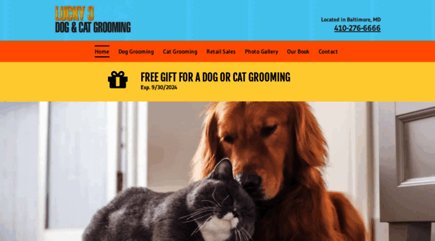 lucky3petgrooming.com