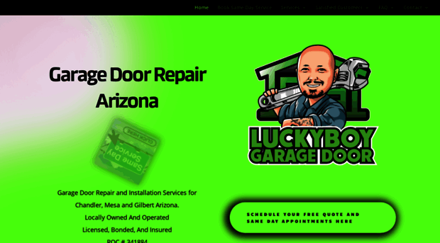 luckyboygaragedoor.com