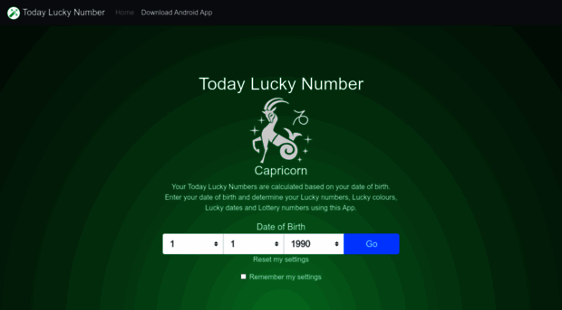 luckynumber.today