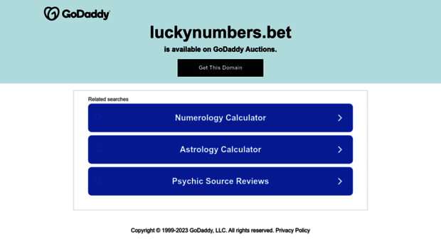luckynumbers.bet