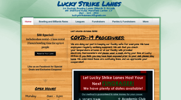 luckystrikelanesct.com