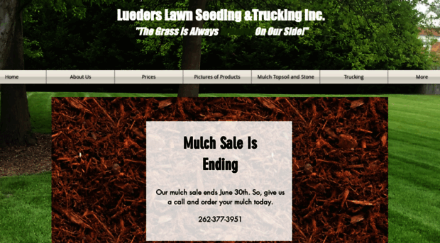 luederslawnseedingntrucking.com