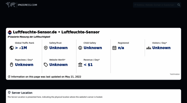 luftfeuchte-sensor.de.ipaddress.com