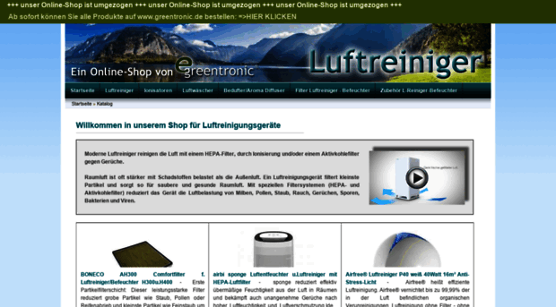 luftreiniger-greentronic.de