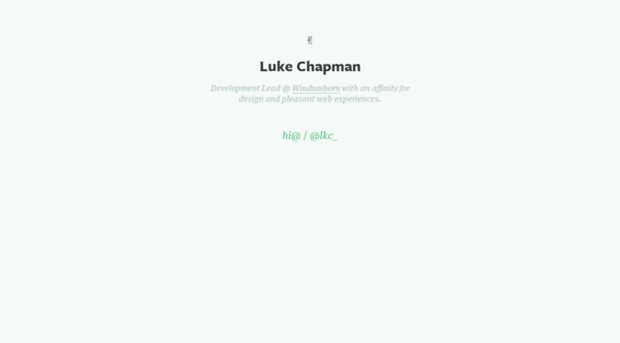 lukechapman.is