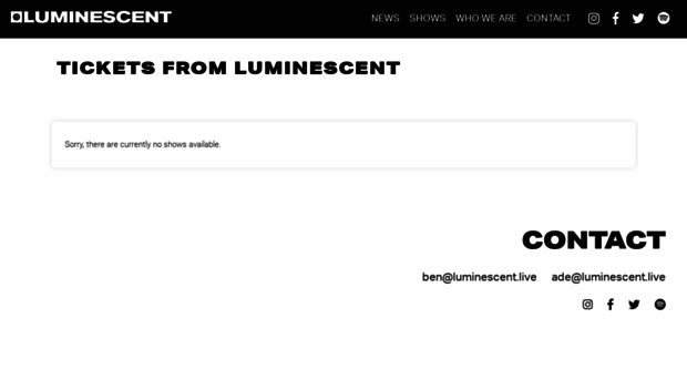 luminescent.seetickets.com