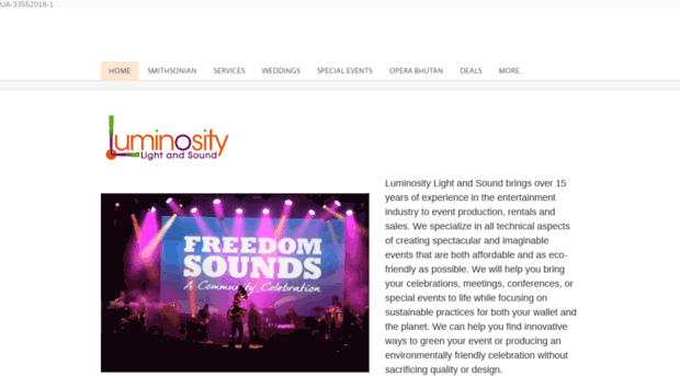 luminositylightandsound.com