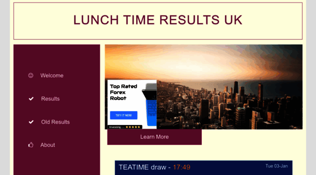 lunchtimeresults.uk