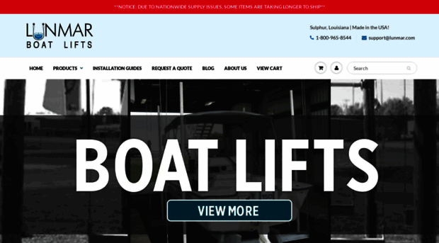 lunmarboatlifts.com