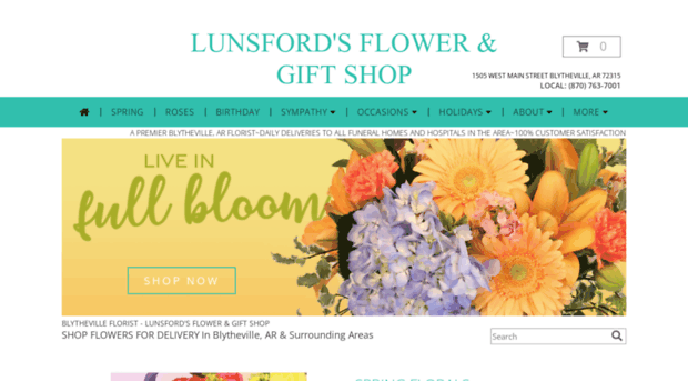 lunsfordsfloral.com