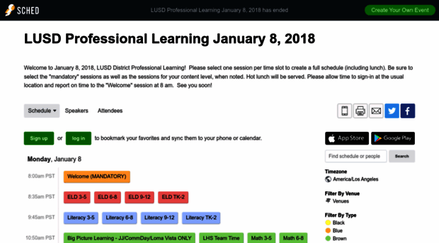 lusdprofessionaldevelopment2018.sched.com