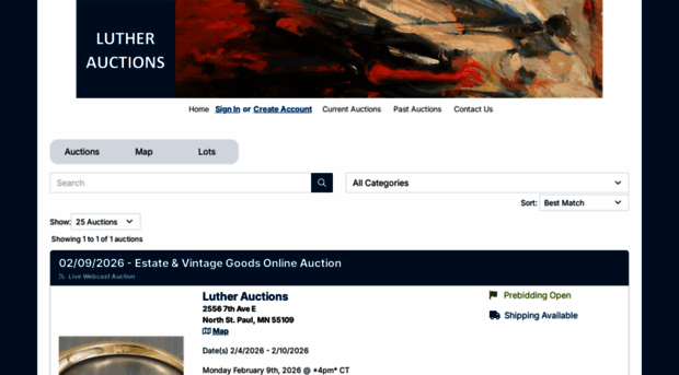 lutherauctions.hibid.com