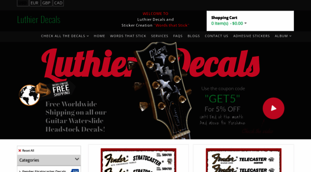 luthierdecals.com