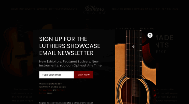 luthiersshowcase.com