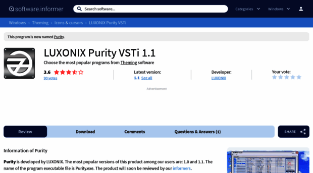 luxonix-purity-vsti.software.informer.com