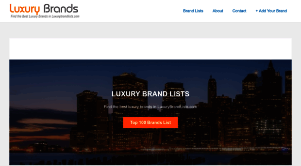 luxurybrandlists.com