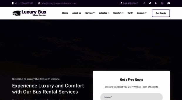 luxurybusrentalchennai.com