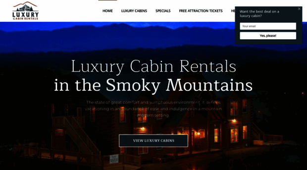 luxurycabinrentals.com