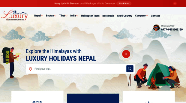 luxuryholidaynepal.com