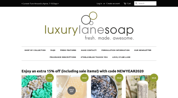 luxurylanesoap.com